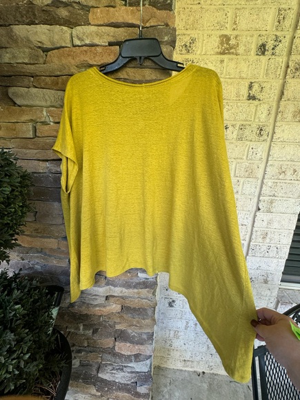 Eileen Fisher Organic Linen Crew Neck-Size M - Picture 7 of 9